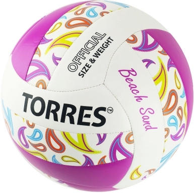 Волейбольный мяч пляжный Torres Beach Sand Pink АРТ.V32085b